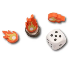 Tout Pour le Jeu Pion flamme boule de feu pour jeu 19 x 13 x 5 mm