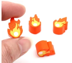 Tout Pour le Jeu Pion flamme boule de feu pour jeu 19 x 13 x 5 mm