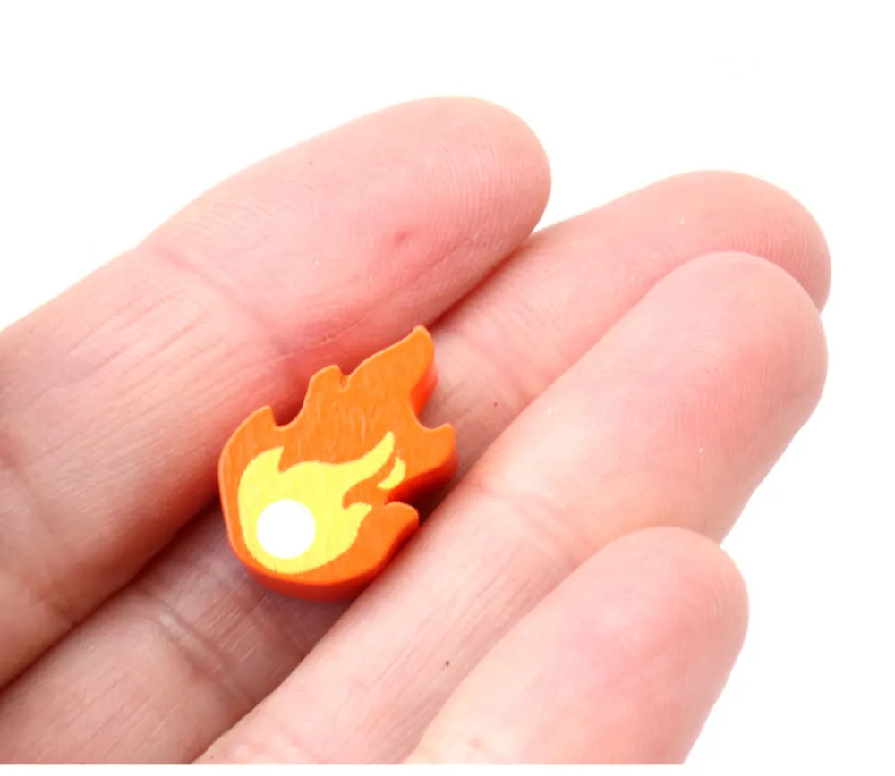 Tout Pour le Jeu Pion flamme boule de feu pour jeu 19 x 13 x 5 mm