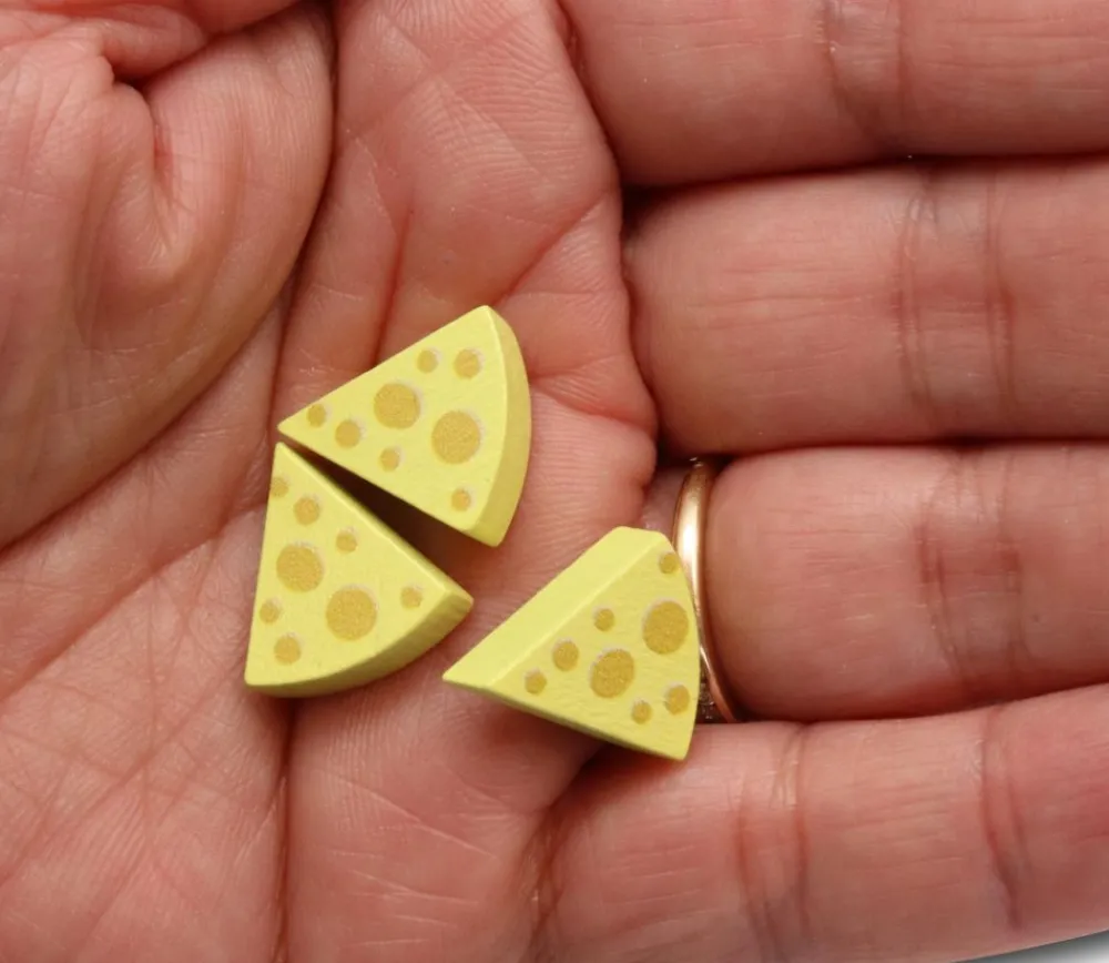 Tout Pour le Jeu Pion Fromage en bois 16 x 15 x 5 mm