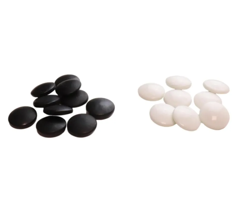 Tout Pour le Jeu Pion galet 2 cm pour jeu de go noir ou blanc