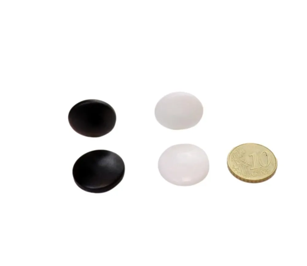 Tout Pour le Jeu Pion galet 2 cm pour jeu de go noir ou blanc