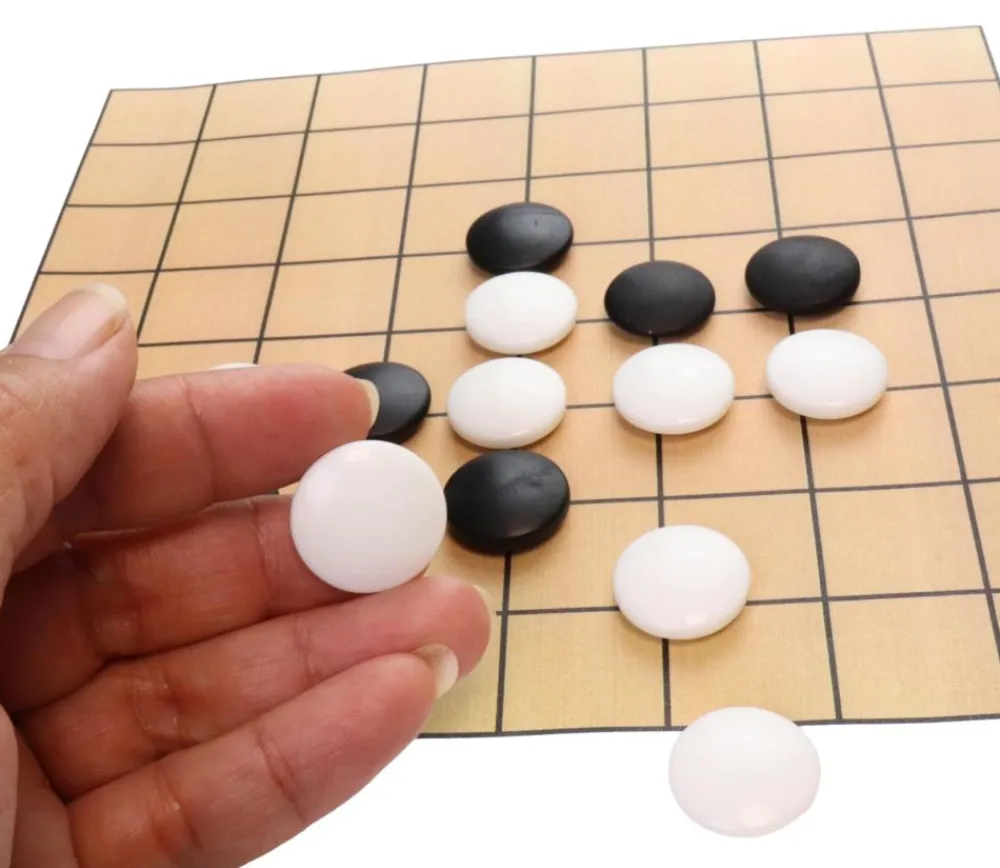 Tout Pour le Jeu Pion galet 2 cm pour jeu de go noir ou blanc