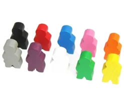 Tout Pour le Jeu Pion garçon en bois bonhomme meeple 14 x 24 X 8 mm personnage à l'unité