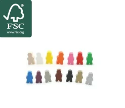 Tout Pour le Jeu Pion garçon en bois bonhomme meeple 14 x 24 X 8 mm personnage à l'unité