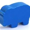 Tout Pour le Jeu Pion hippopotame bleu en bois