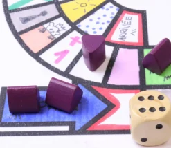 Tout Pour le Jeu Pion hutte / tente en bois violet 12 x 11 x 10 mm