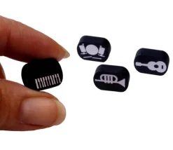 Tout Pour le Jeu Pion instrument de musique - piano 16 x 12 x 5 mm