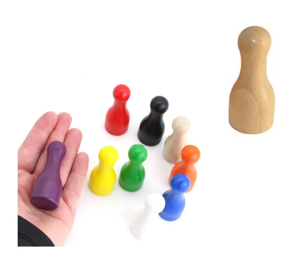Tout Pour le Jeu Pion joueur grand 25x60 mm en bois - 6 cm à l'unité