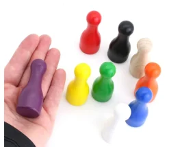 Tout Pour le Jeu Pion joueur grand 25x60 mm en bois - 6 cm à l'unité
