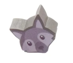 Tout Pour le Jeu Pion Loup en bois pour jeu 15 x 14 x 8 mm