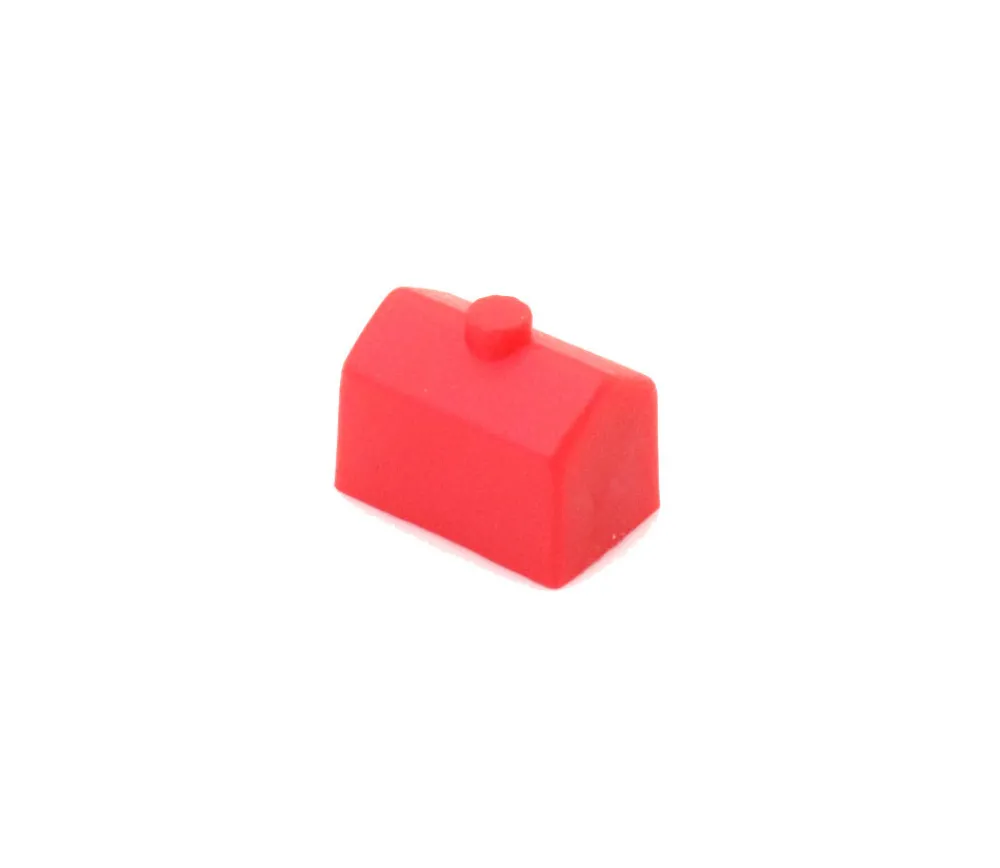 Tout Pour le Jeu Pion maison rouge plastique 12 x 8 x 9 mm