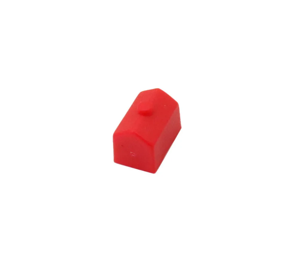 Tout Pour le Jeu Pion maison rouge plastique 12 x 8 x 9 mm