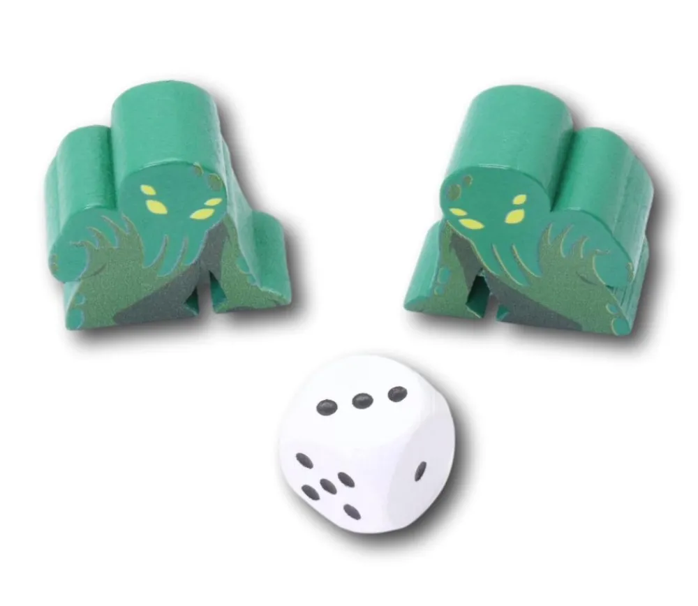 Tout Pour le Jeu Pion Monstre Cthulhu en bois 30 x 30 x 15 mm