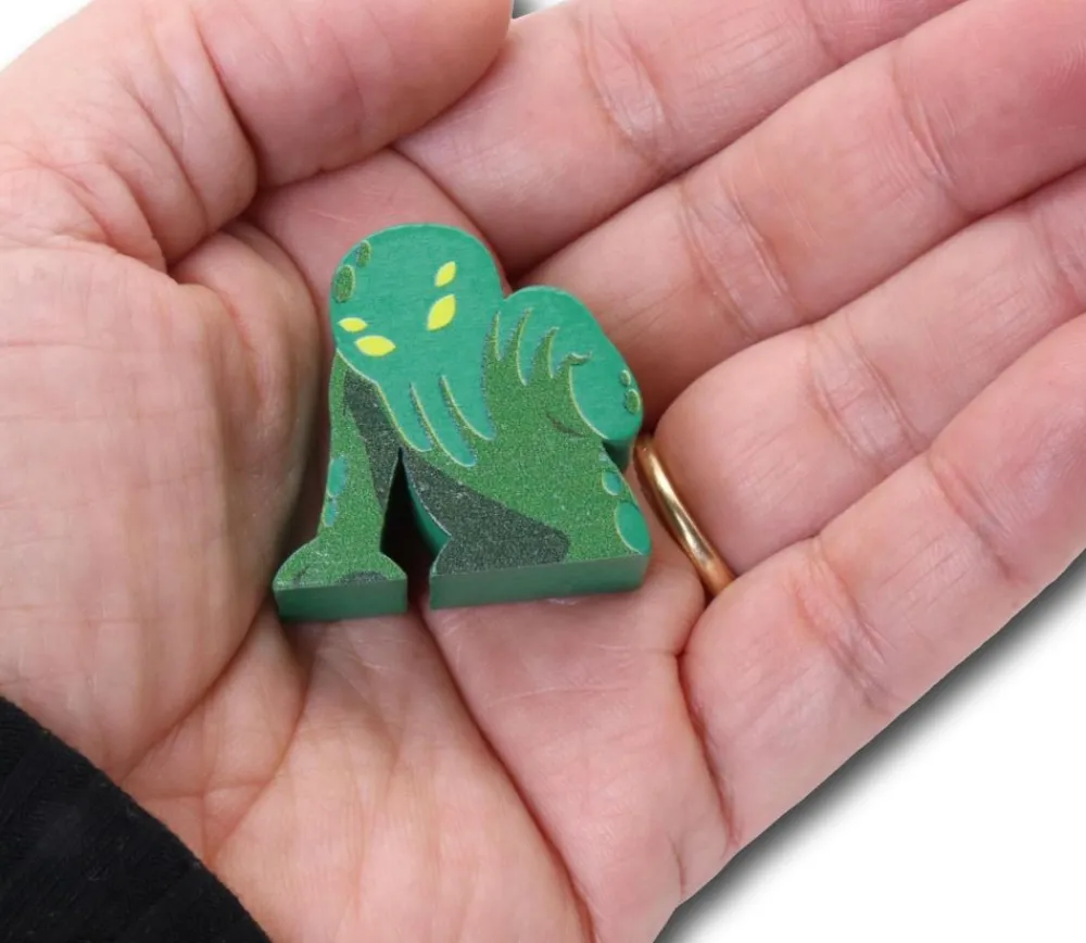 Tout Pour le Jeu Pion Monstre Cthulhu en bois 30 x 30 x 15 mm
