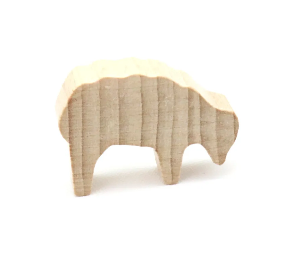 Tout Pour le Jeu Pion mouton naturel 40x28x10 mm en bois pour jeu de société