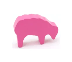 Tout Pour le Jeu Pion mouton rose 40x28x10 mm en bois pour jeu de société