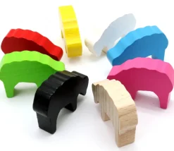 Tout Pour le Jeu Pion mouton vert clair 40x28x10 mm en bois pour jeu de société