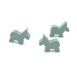 Tout Pour le Jeu Pion âne gris 25 x 22 x 7 mm