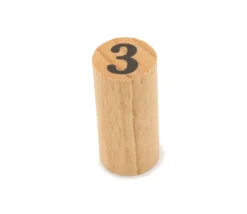 Tout Pour le Jeu Pion numéro 3 - cylindre en bois 30 mm x 14 mm pour jeu à l'unité