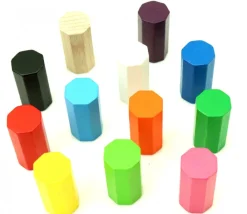 Tout Pour le Jeu Pion octogone 15 x 30 mm en bois pour jeu à l'unité