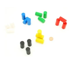 Tout Pour le Jeu Pion octogone 15 x 30 mm en bois pour jeu à l'unité