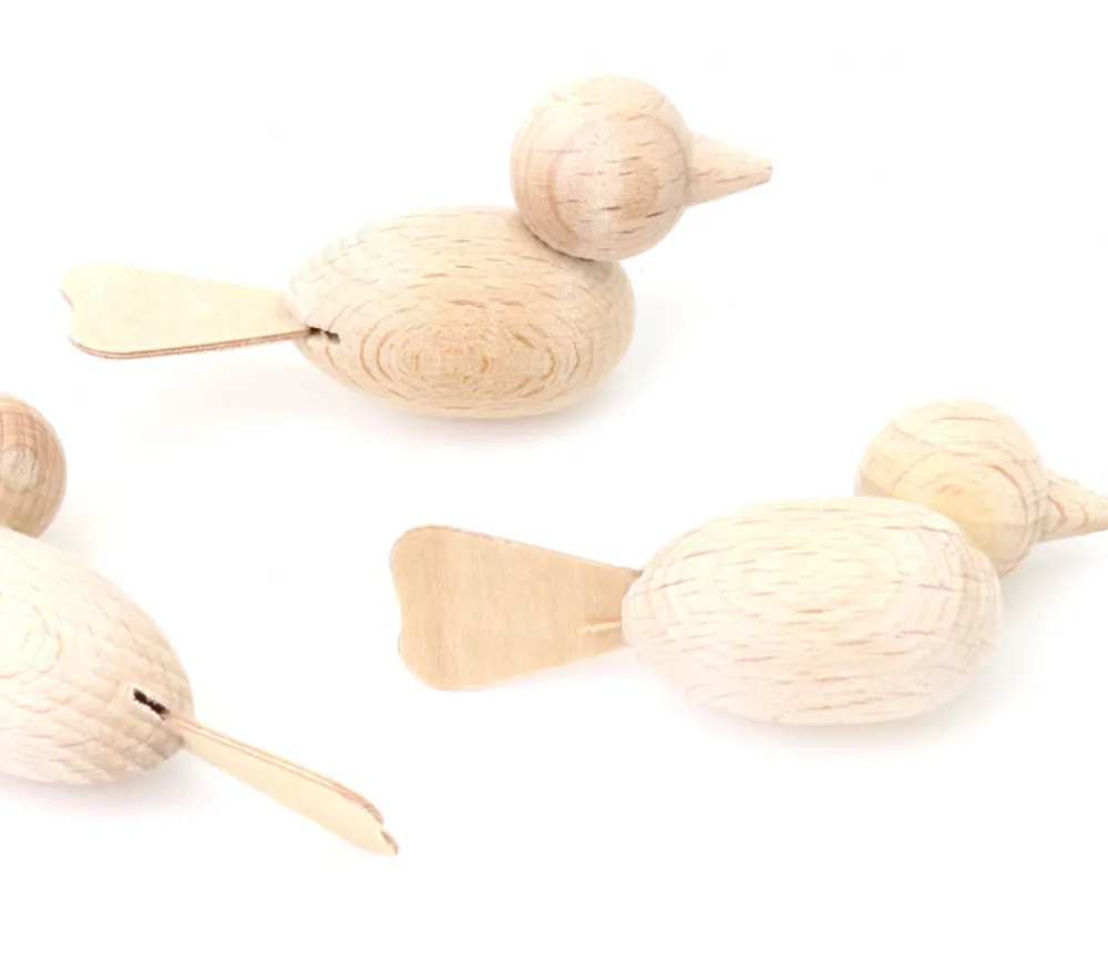Tout Pour le Jeu Pion oiseau en bois naturel 5.5 cm