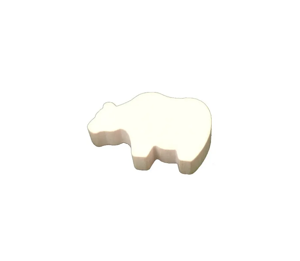 Tout Pour le Jeu Pion ours blanc en bois pour jeu grizzli polaire