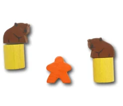 Tout Pour le Jeu Pion Ours brun en bois 13 x 17 x 10 mm