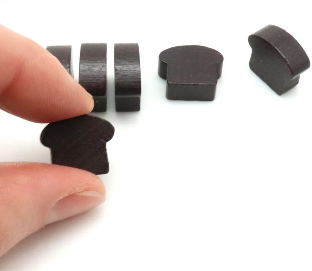 Tout Pour le Jeu Pion pain naturel marron foncé 13 x 16 x 6 mm