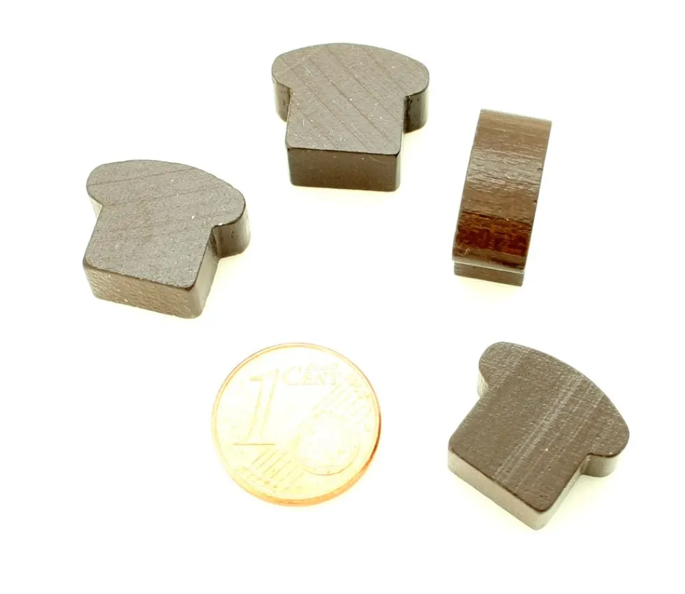 Tout Pour le Jeu Pion pain naturel marron 13 x 16 x 7 mm