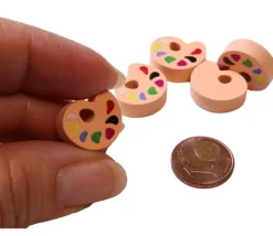 Tout Pour le Jeu Pion Palette de peintre en bois 16 x 13 x 5 mm