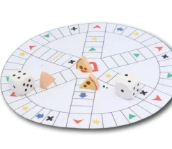 Tout Pour le Jeu Pion Part de Pizza en bois 16 x 15 x 5 mm