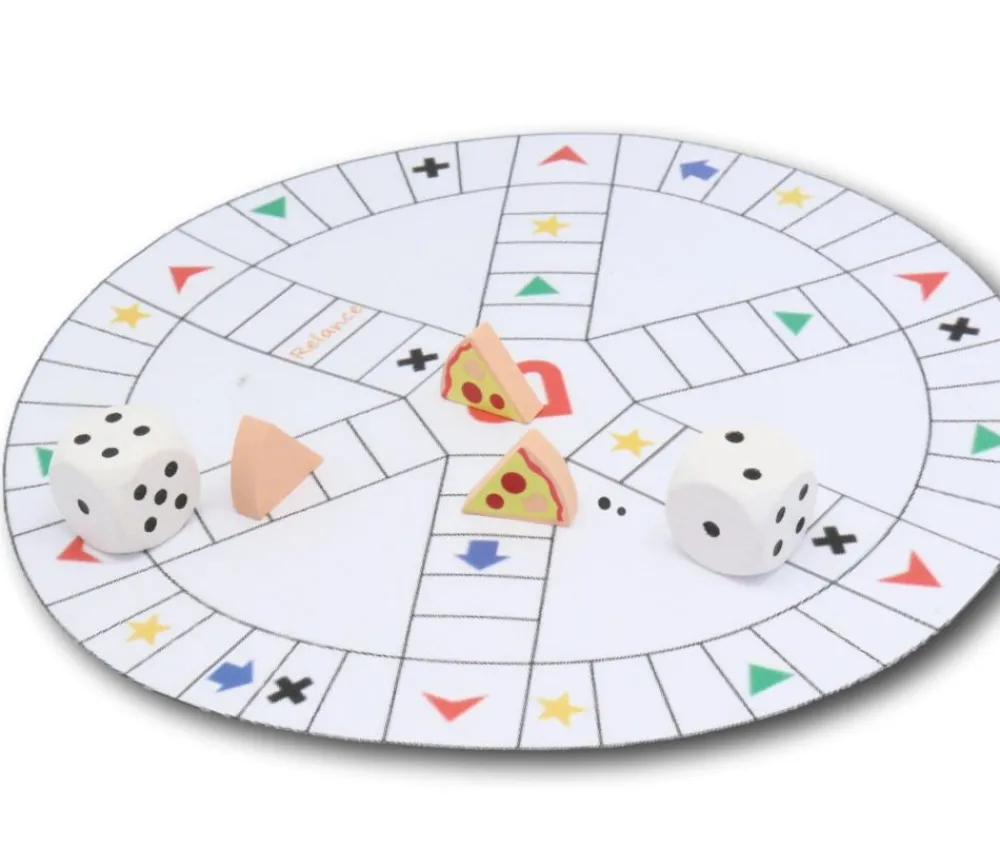 Tout Pour le Jeu Pion Part de Pizza en bois 16 x 15 x 5 mm