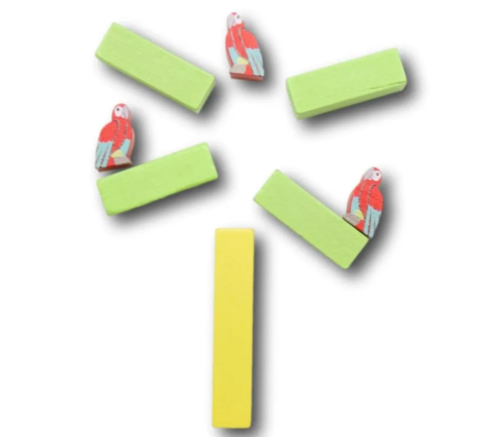 Tout Pour le Jeu Pion Perroquet en bois 15 x 9 x 10 mm