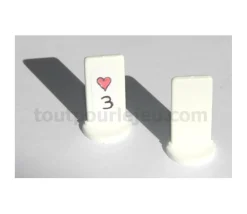 Tout Pour le Jeu Pion personnalisable support blanc à l'unité