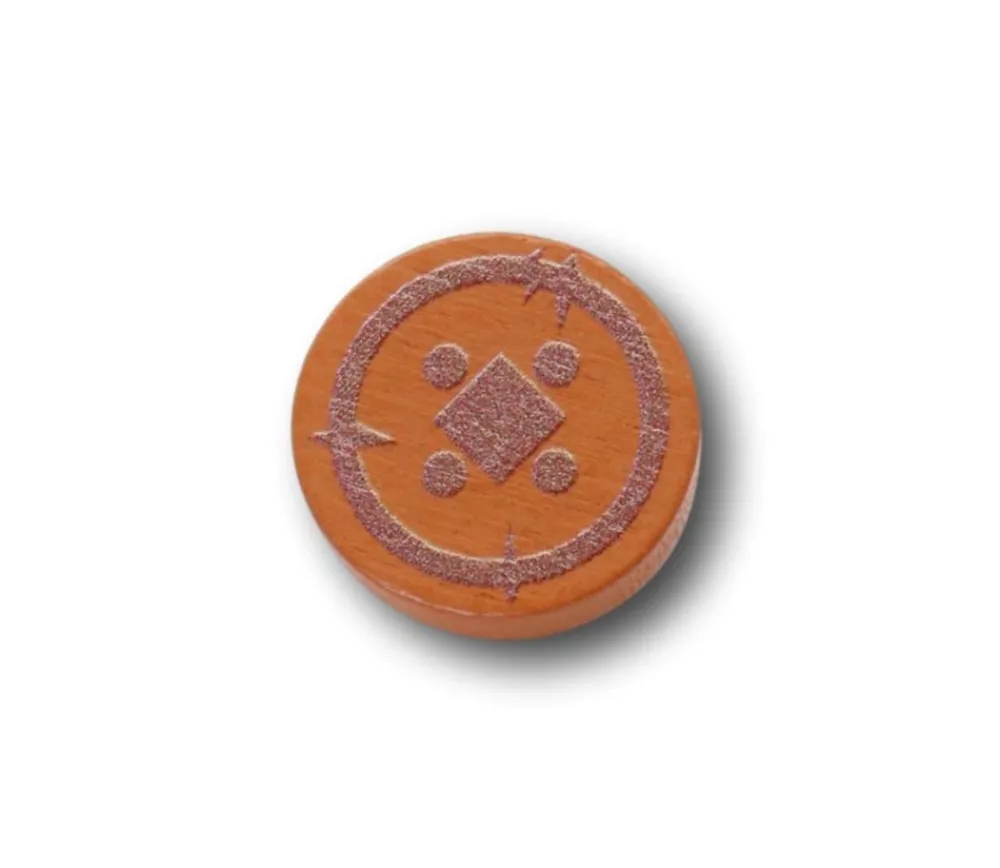 Tout Pour le Jeu Pion Pièce de Bronze en bois 15 x 15 x 5 mm