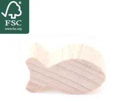 Tout Pour le Jeu Pion poisson en bois naturel 24 x 13 mm pour jeu