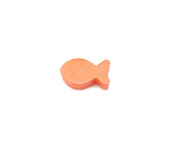 Tout Pour le Jeu Pion poisson orange en bois 24 x 13 x 8 mm pour jeu