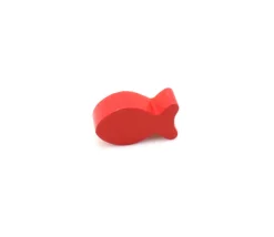 Tout Pour le Jeu Pion poisson rouge en bois 24 x 13 x 8 mm pour jeu