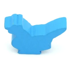 Tout Pour le Jeu Pion poule bleue claire en bois 30 x 19 x 8 mm