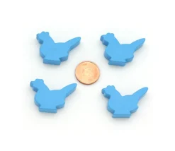 Tout Pour le Jeu Pion poule bleue claire en bois 30 x 19 x 8 mm