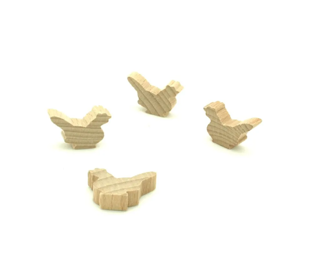 Tout Pour le Jeu Pion poule naturel en bois 30 x 19 x 8 mm