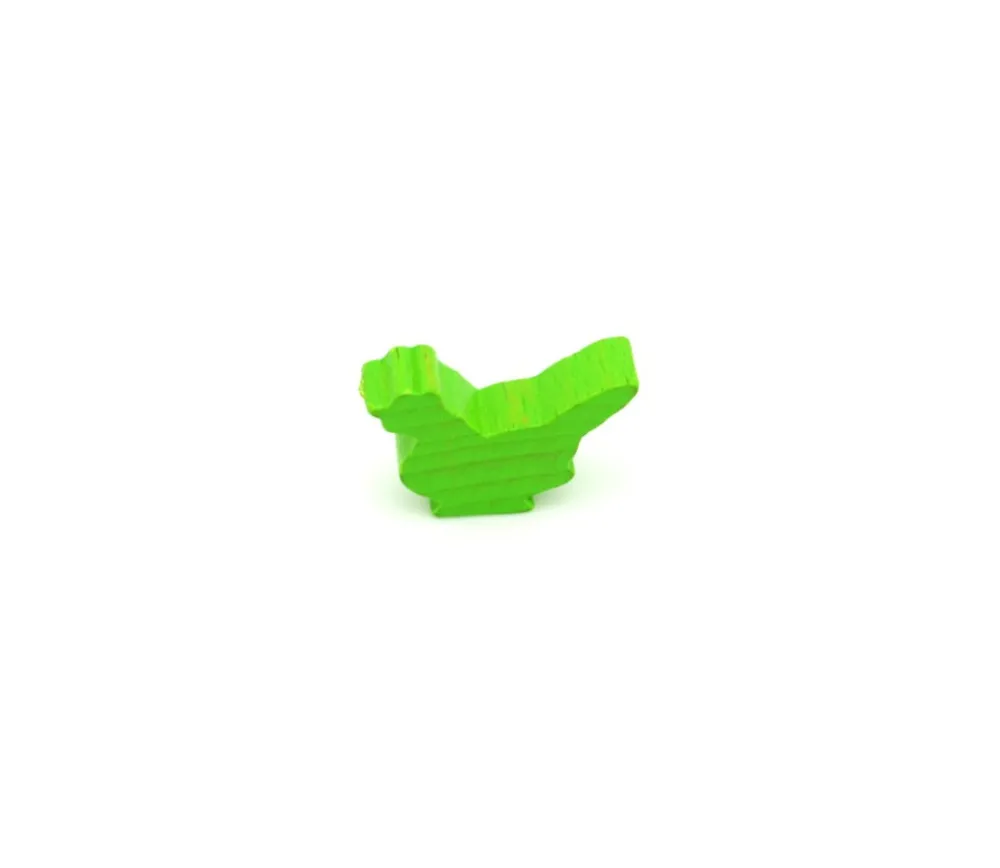 Tout Pour le Jeu Pion poule verte claire en bois 30x19x8 mm