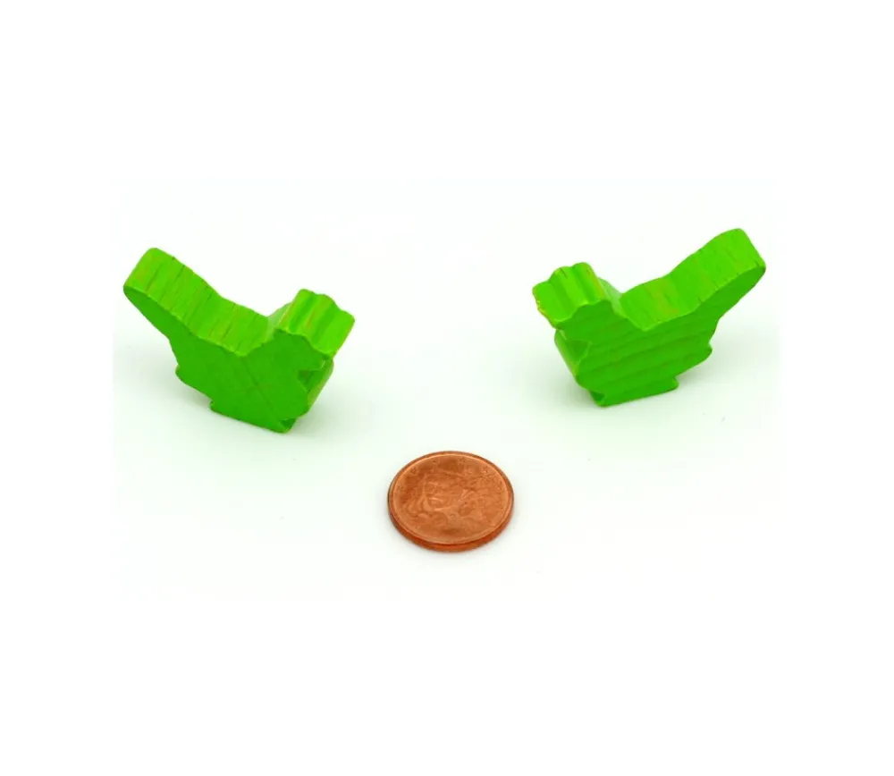 Tout Pour le Jeu Pion poule verte claire en bois 30x19x8 mm