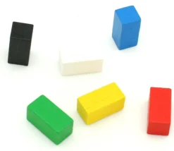 Tout Pour le Jeu Pion rectangle 10x10x20 mm en bois pour jeu à l'unité