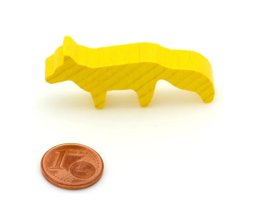 Tout Pour le Jeu Pion renard jaune en bois 45 x 20 x 8 mm