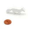 Tout Pour le Jeu Pion renard polaire blanc en bois 45 x 20 x 8 mm