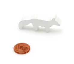 Tout Pour le Jeu Pion renard polaire blanc en bois 45 x 20 x 8 mm