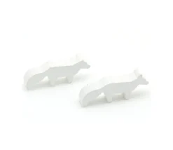 Tout Pour le Jeu Pion renard polaire blanc en bois 45 x 20 x 8 mm